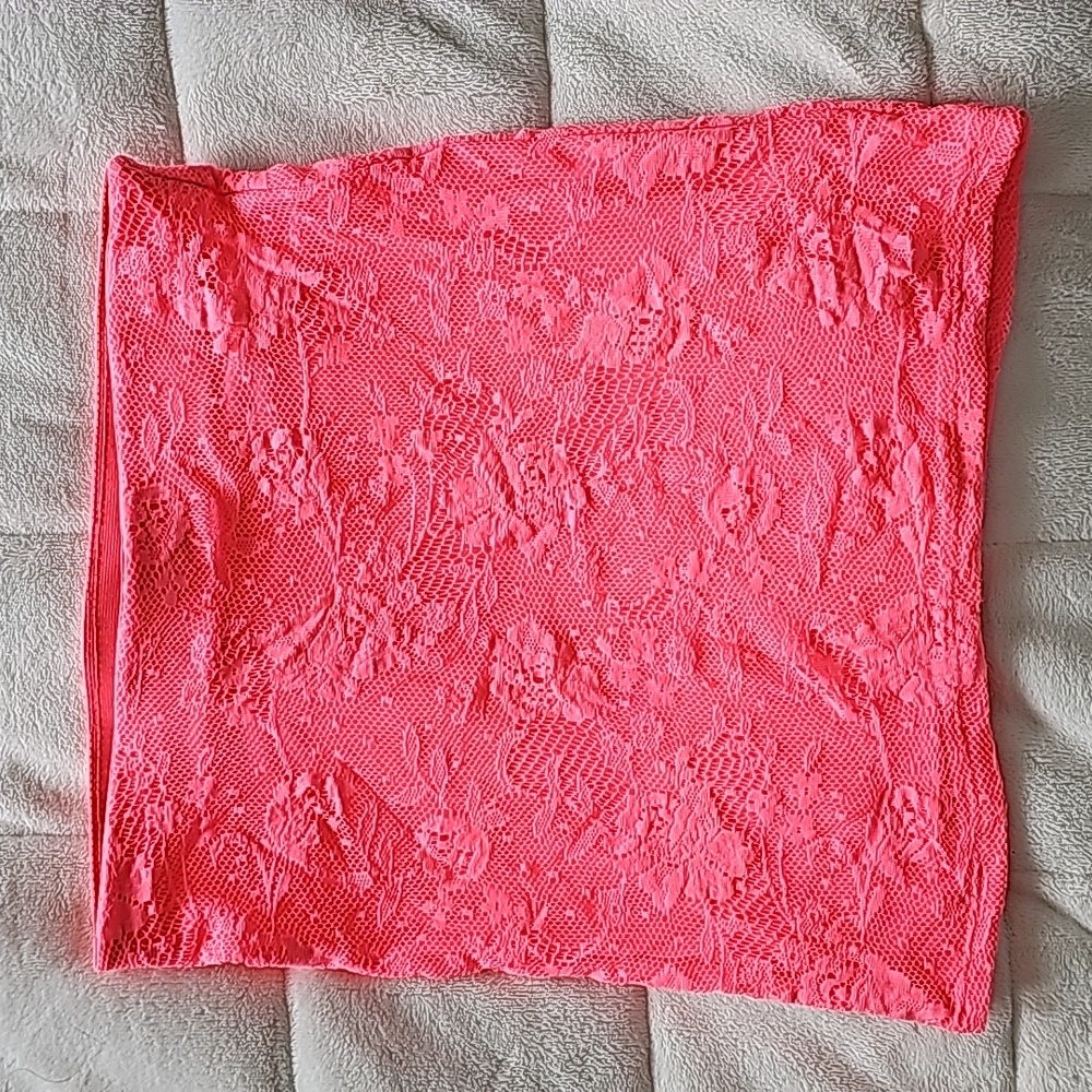Fluorescent Pink Neon Skirt in size M
